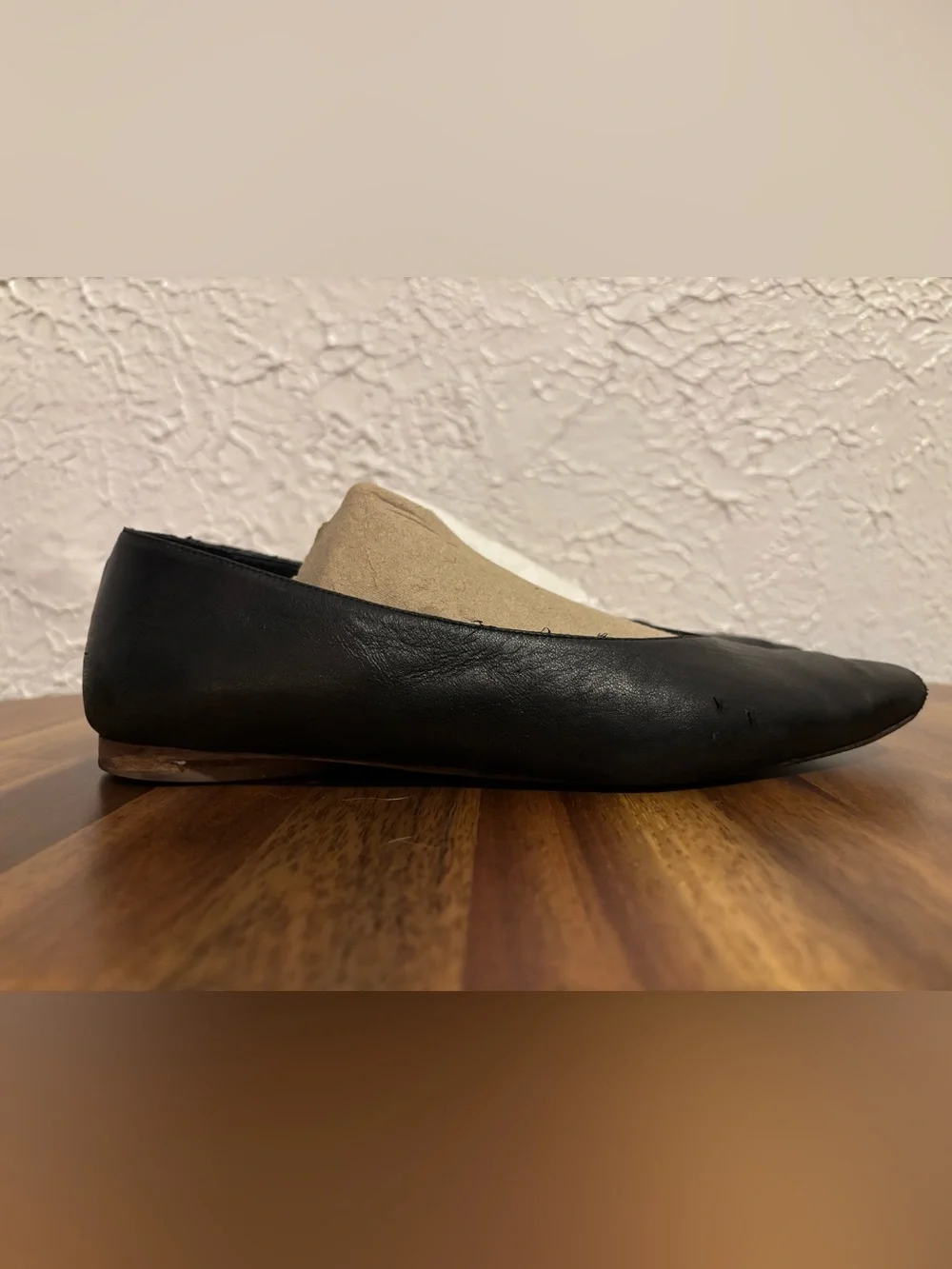 COS Black Leather Pointed Ballet Flats - Picture 6 of 15